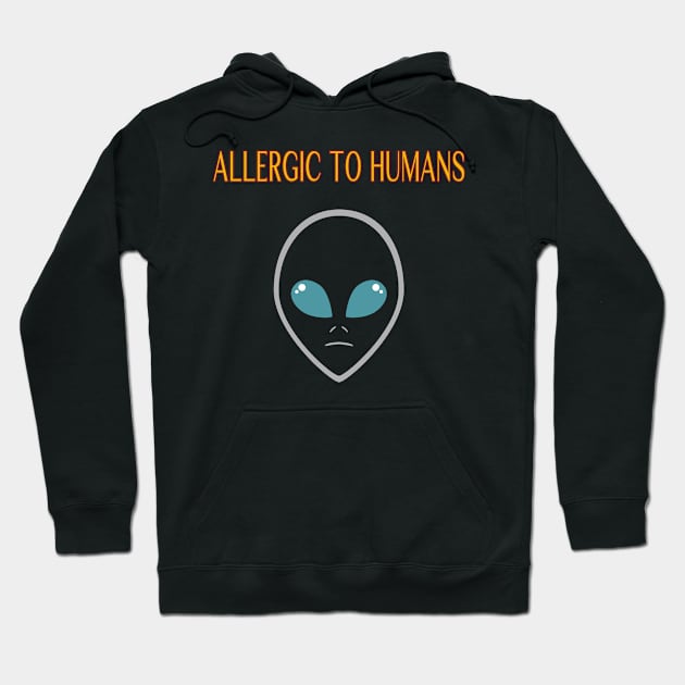 Allergic to humans Hoodie by SCSDESIGNS